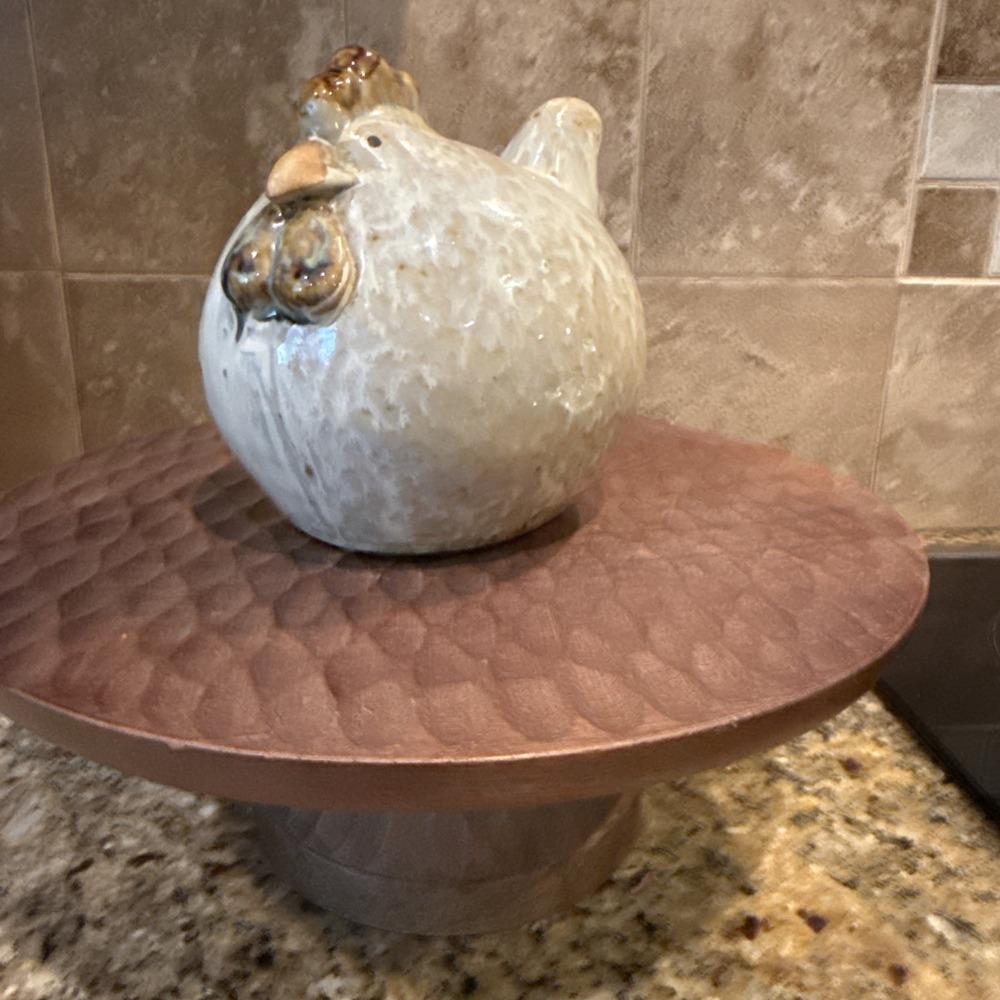 Charming Chicken Rooster Pottery Ceramic Whimsey Vibes Decor Farmhouse Country - Picture 5 of 5